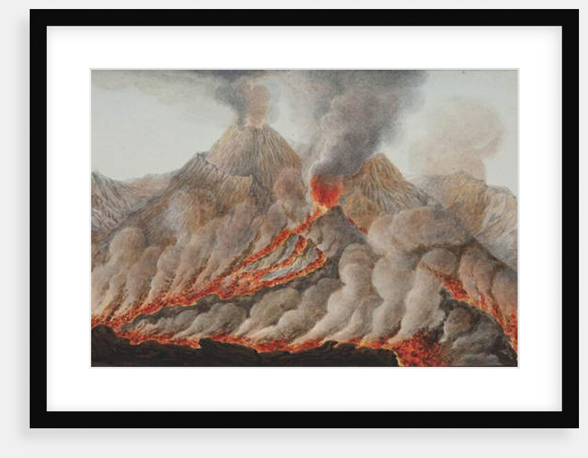 Plate X from 'Campi Phlegraei: Observations of the Volcanoes of the two Sicilies' by William Hamilton, 1776 by Pietro Fabris