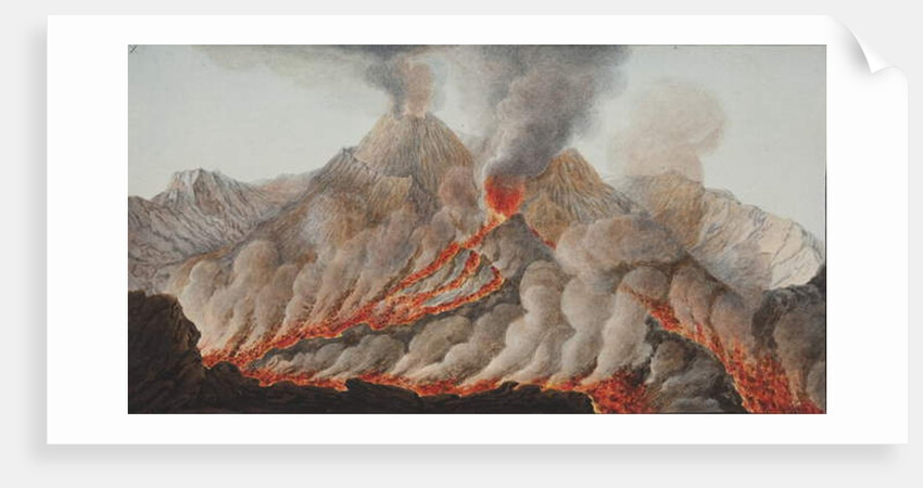 Plate X from 'Campi Phlegraei: Observations of the Volcanoes of the two Sicilies' by William Hamilton, 1776 by Pietro Fabris