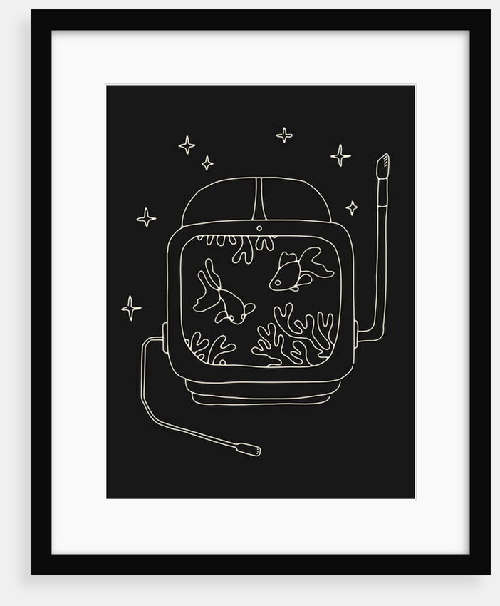 Astronaut Helmet in Water, 2019 by Florent Bodart