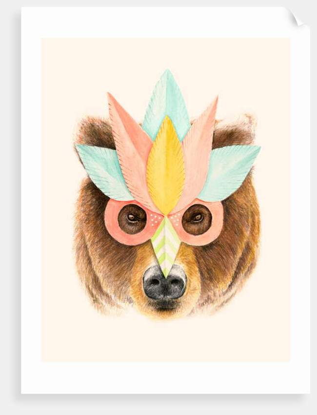 The Bear with the Paper Mask, 2017 by Florent Bodart