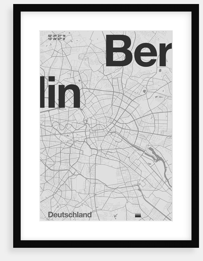 Berlin Minimal Map, 2019 by Florent Bodart