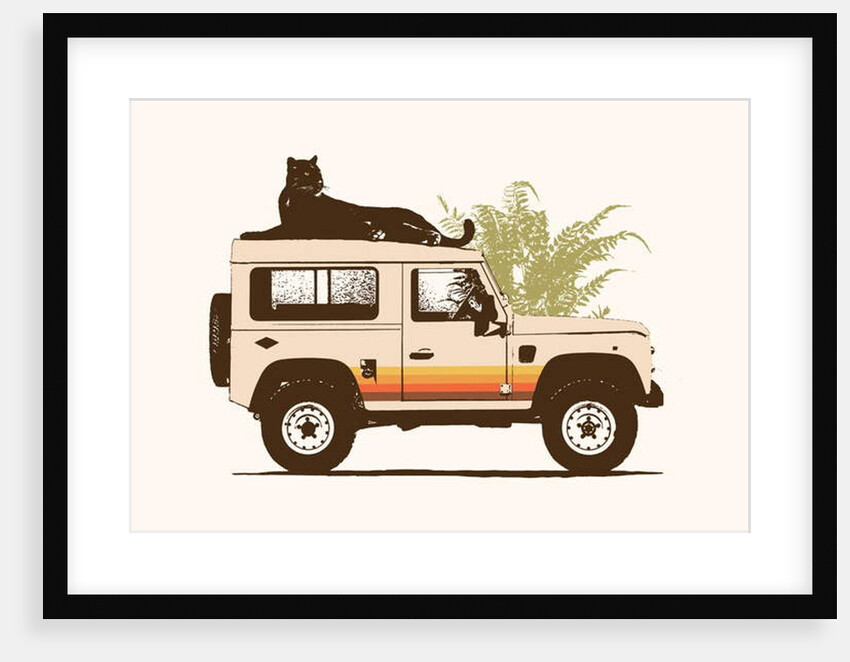 Black Panther on Car by Florent Bodart