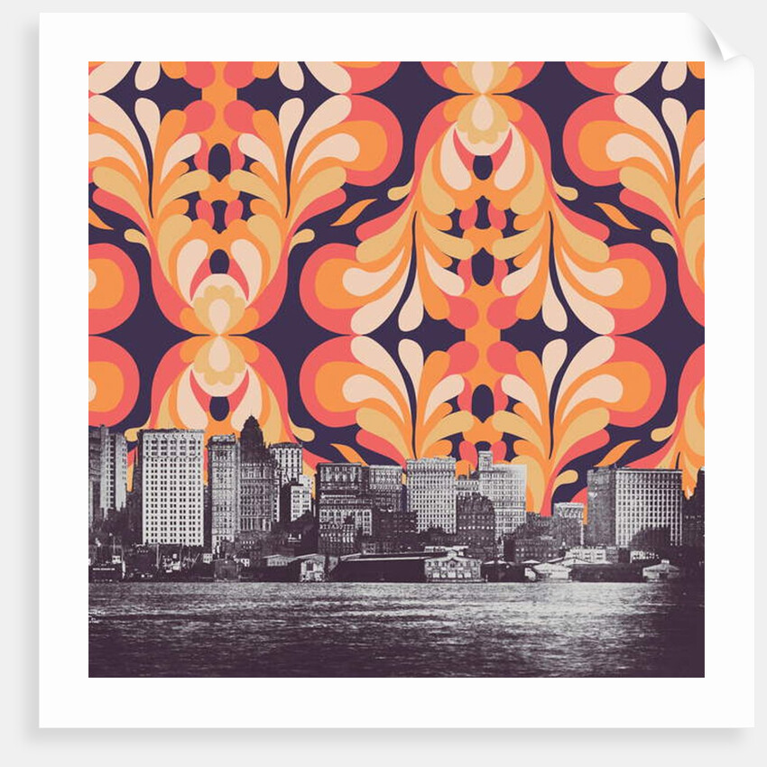 Colorful sky above New York, 2018 by Florent Bodart