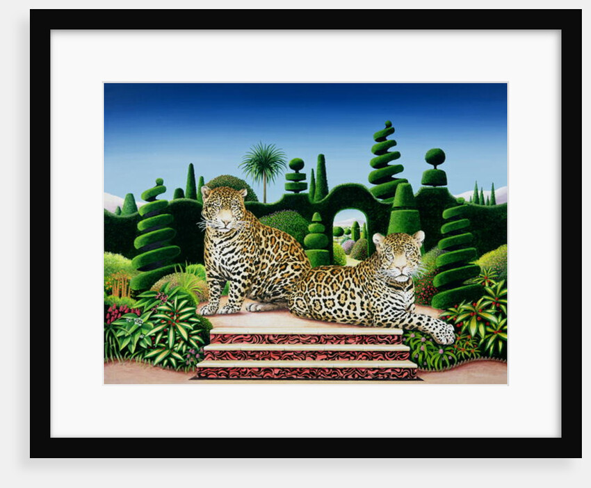 Jaguars in a Garden, 1986 by Anthony Southcombe