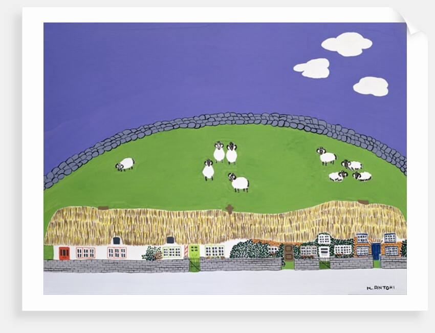 Sheep and clouds by Micaela Antohi