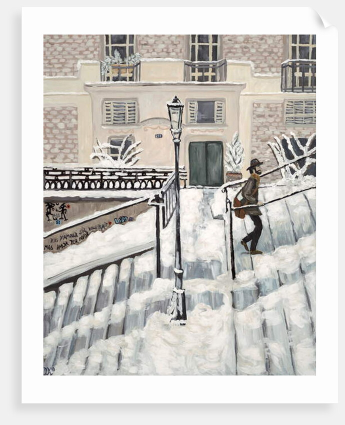 Montmartre Snow, 2017 by Deborah Eve Alastra