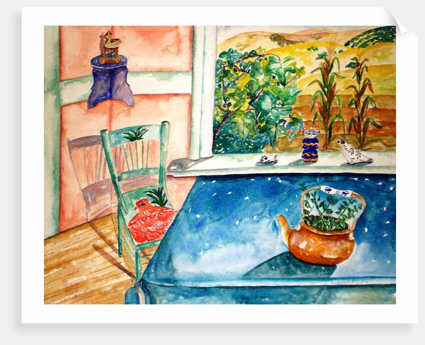 Blue Table, 1997 by Deborah Eve Alastra
