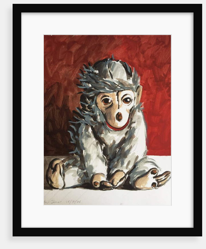 White Monkey on Red, 2006 by Peter Jones