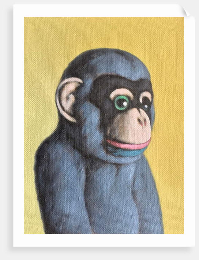 Mauve Monkey on Yellow, 2006 by Peter Jones