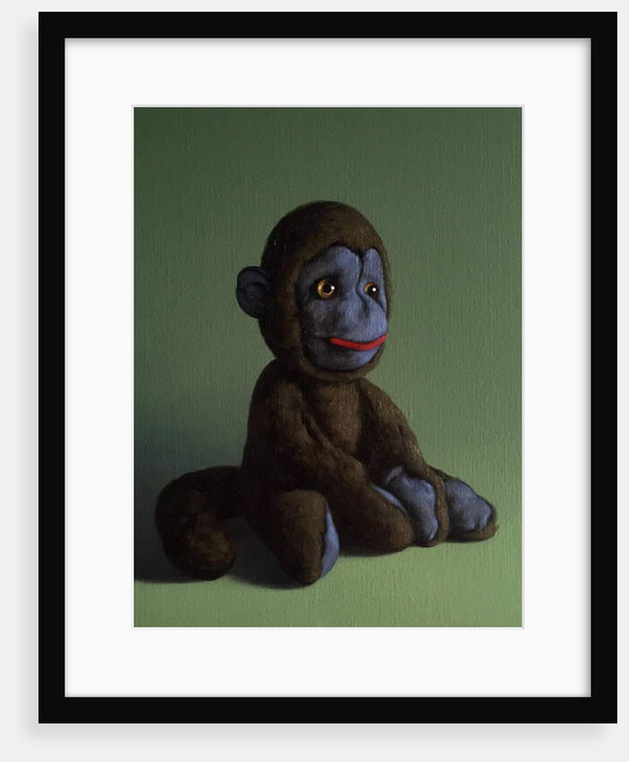 Brown Monkey on Green, 2016 by Peter Jones