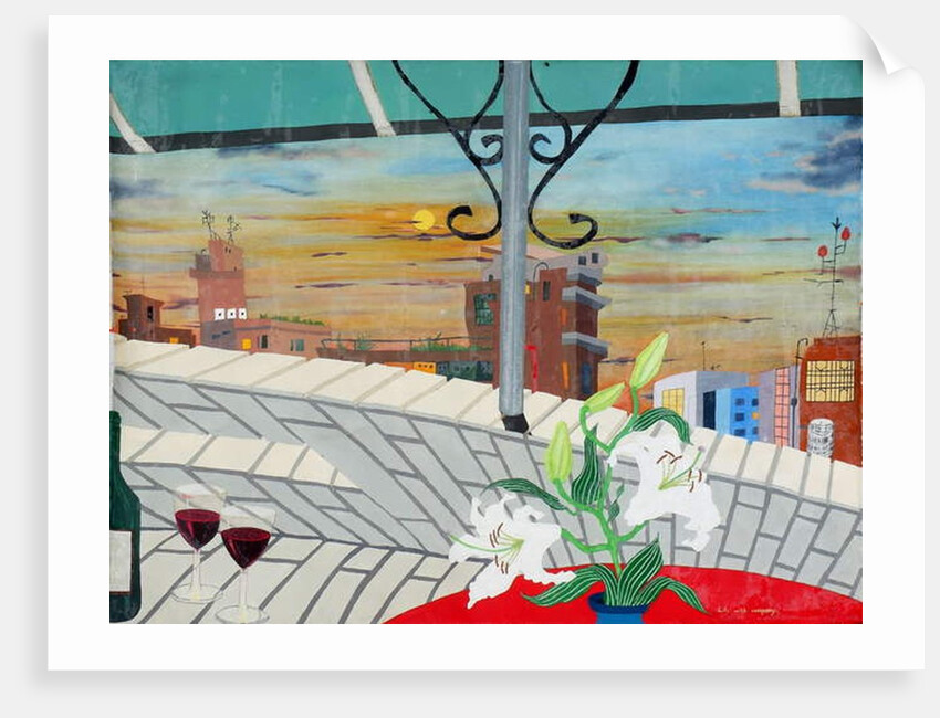 Lily with company, 2008 by Timothy Nathan Joel