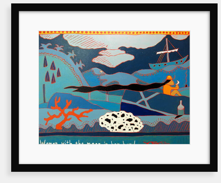 Woman with the moon in her hand, 2011 by Timothy Nathan Joel