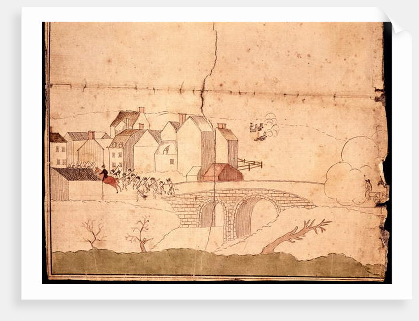 The Battle of Lexington and Concord by American School