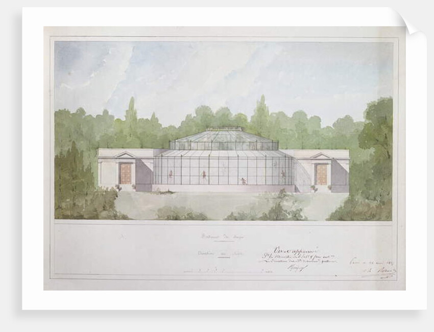 The Monkey House at the Jardin des Plantes in Paris, 1835 by French School