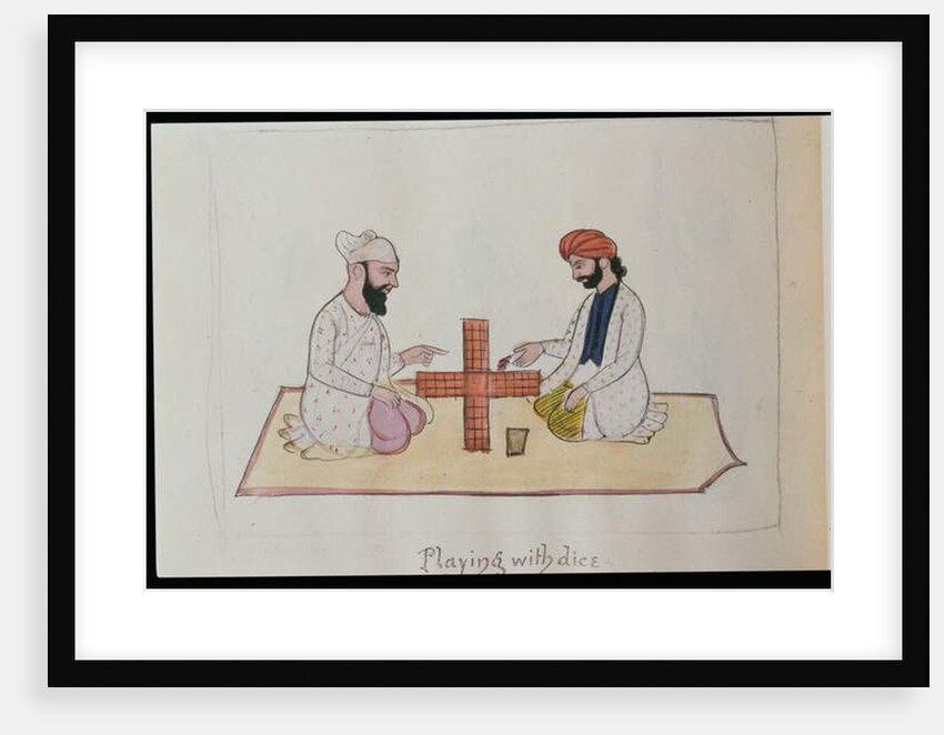 Playing Dice, c.1890 by Punjabi School