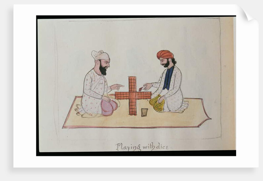 Playing Dice, c.1890 by Punjabi School