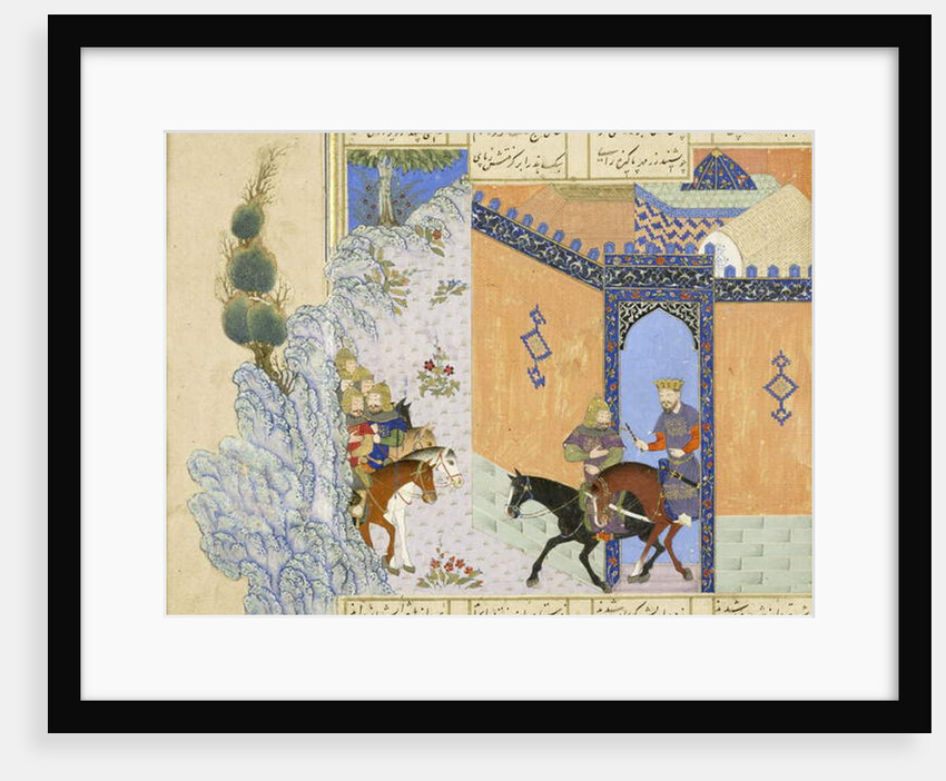 Detail: Escape of Qub?d by Persian School