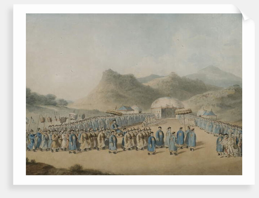 The approach of the Emperor of China to his tent in Tartary to receive the British Ambassador, 1799 by William Alexander