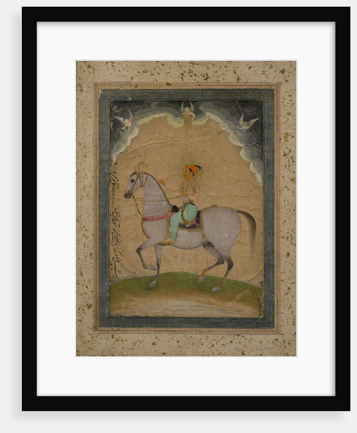 An equestrian portrait of Prince Dara Shikoh as a young man, 1640 by Chitarman Chitarman