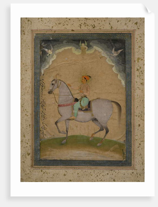 An equestrian portrait of Prince Dara Shikoh as a young man, 1640 by Chitarman Chitarman