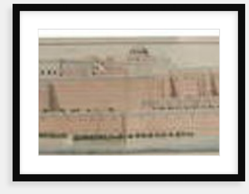 Panorama of the fort of Agra, 1815 by Persian School