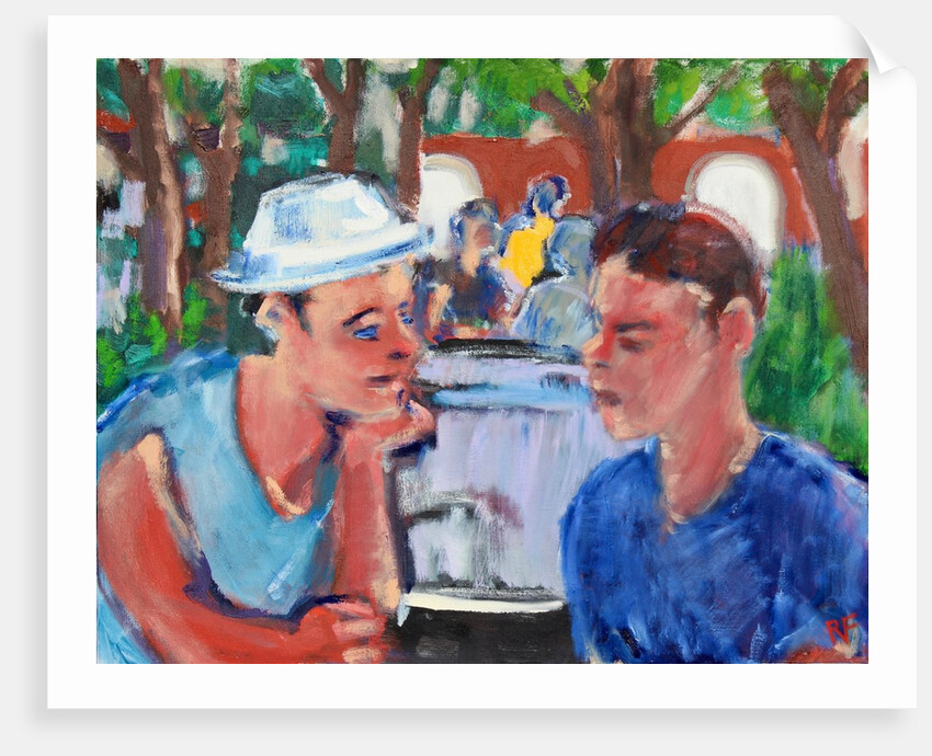 Conversation in the Park, 2019 by Richard H. Fox