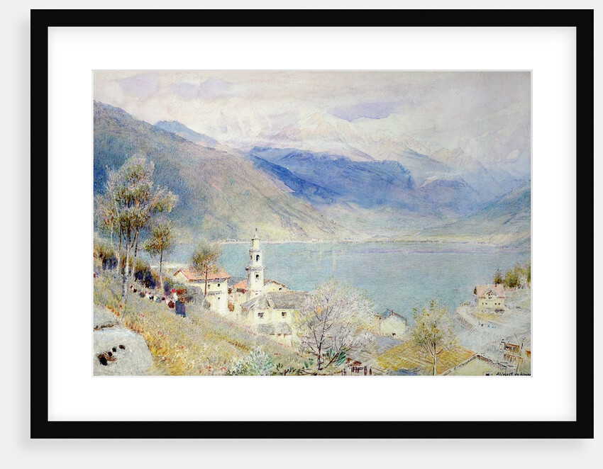 Lake Scene by Albert Goodwin