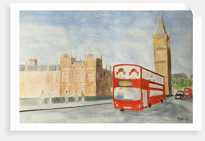 The Voyage, London 2015 , watercolour on paper by Agnes Girardon