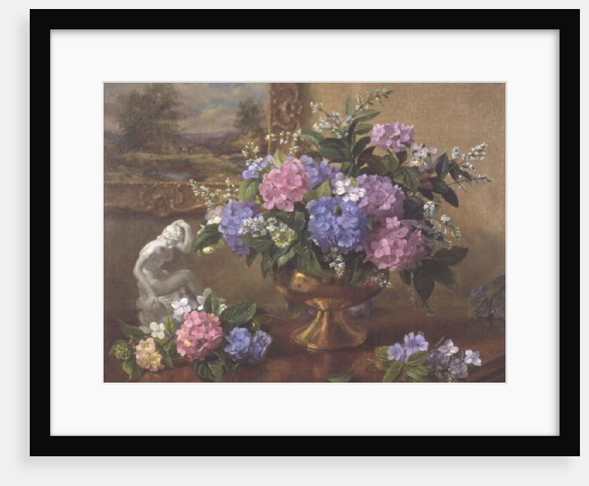 AB211B Still Life of Hydrangeas and Lilacs by Albert Williams