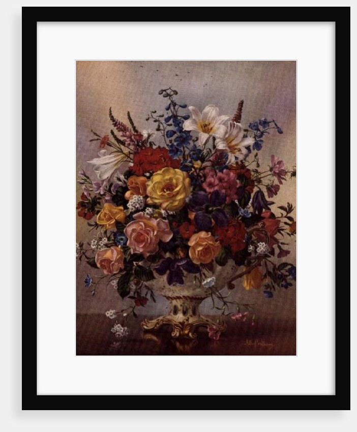 PB/268 Vase of Flowers in a Porcelain Jug by Albert Williams