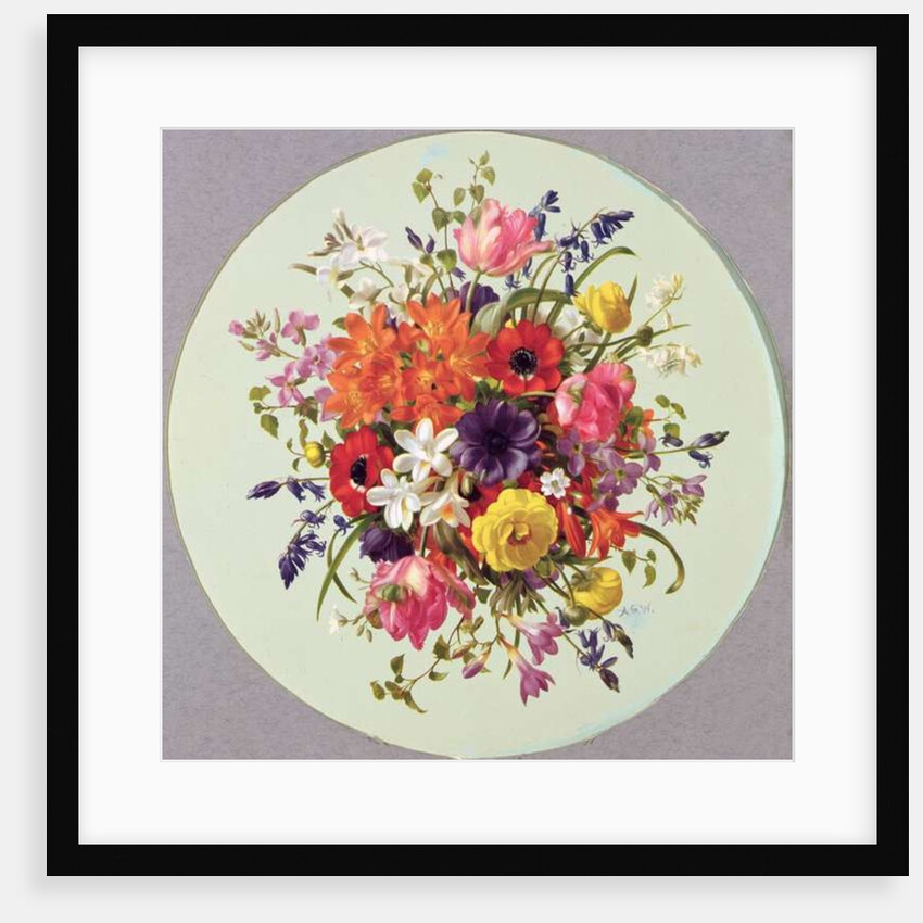 PB/269 A Circular Arrangement of Flowers by Albert Williams