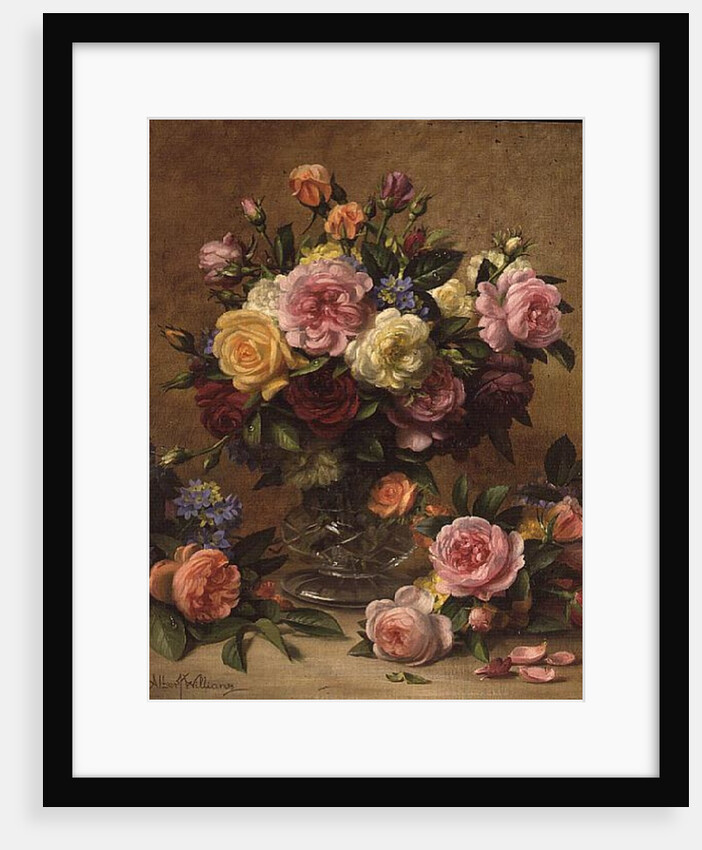 A Cluster of Victorian Roses by Albert Williams