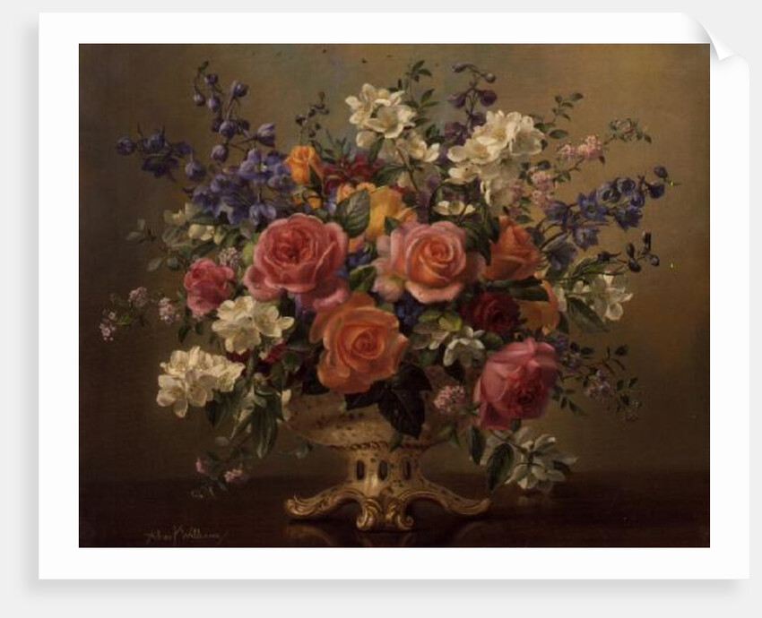 AB/297 An Arrangement of June Flowers by Albert Williams