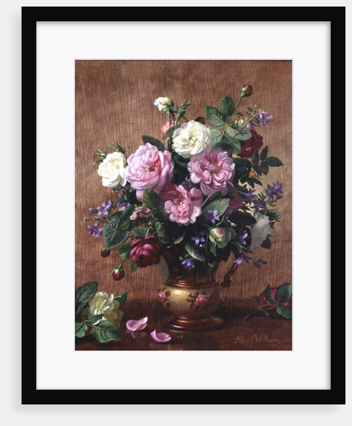 Roses in a Rose-Enamelled Vase, 1995 by Albert Williams