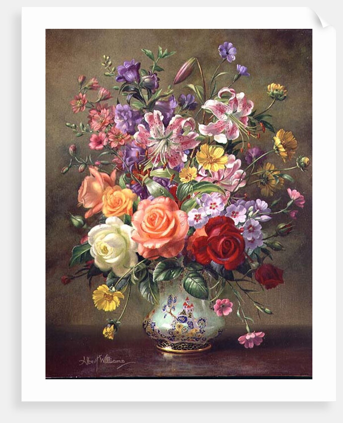 AB/316 A Summer Floral Arrangement, 1996 by Albert Williams