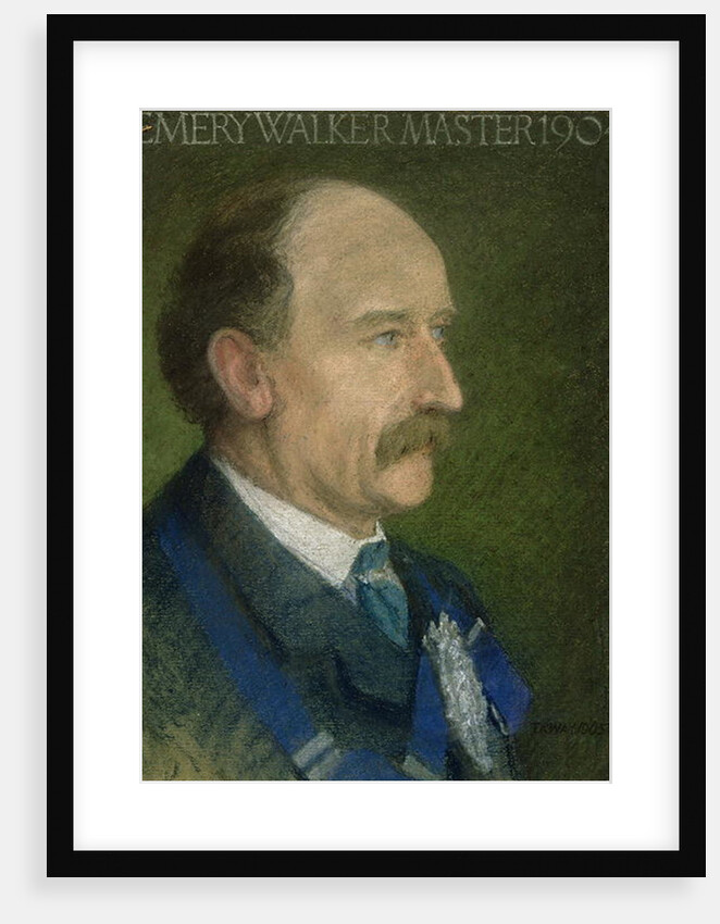 Emery Walker, Master of the Art Workers' Guild in 1904 by Thomas Robert Way