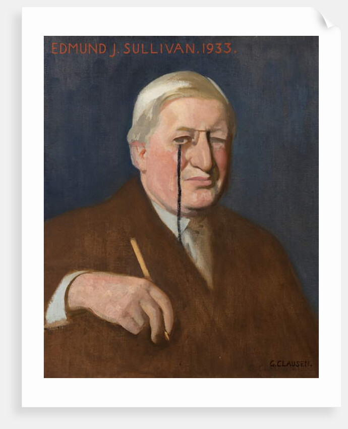 Portrait of Edmund J. Sullivan, 1933 by George Clausen