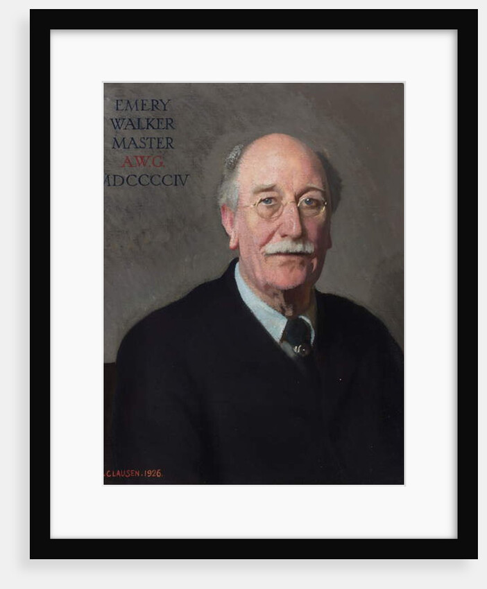 Portrait of Sir Emery Walker, 1926 by George Clausen