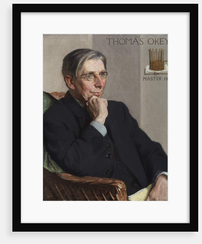 Portrait of Thomas Okey, Master of the Art Workers Guild, 1914 by George Clausen