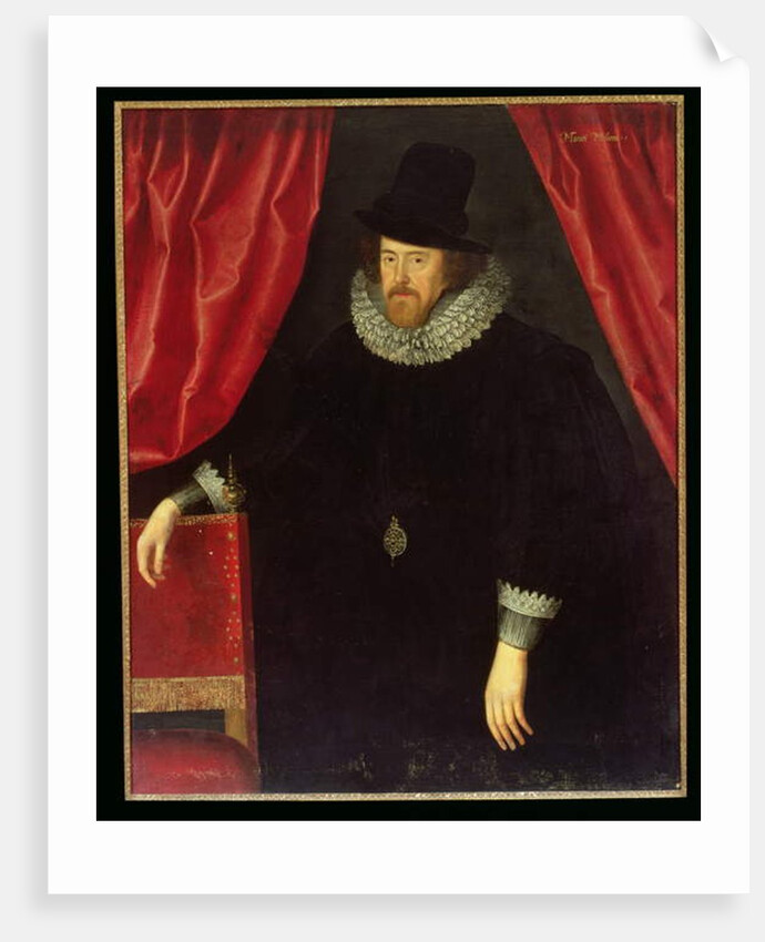 Portrait of Francis Bacon 1st Baron of Verulam and Viscount of St. Albans by William Larkin