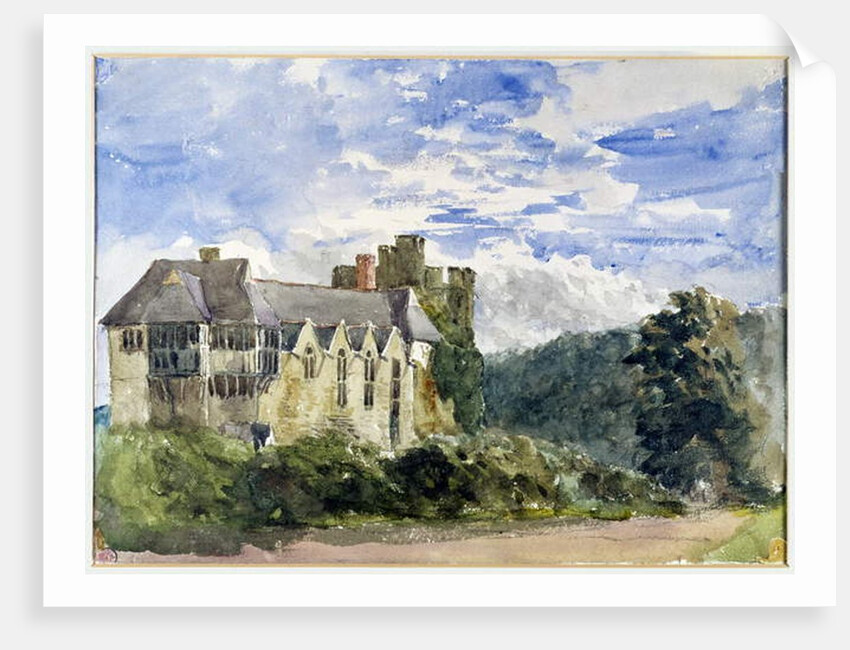 Stokesay Castle and Abbey by David Cox