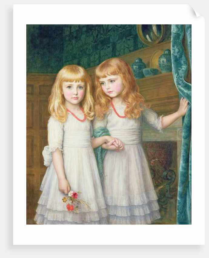Marjorie and Lettice Wormald by Arthur Hughes
