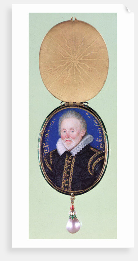 Portrait of an unknown man, c.1621 by Lawrence Hilliard
