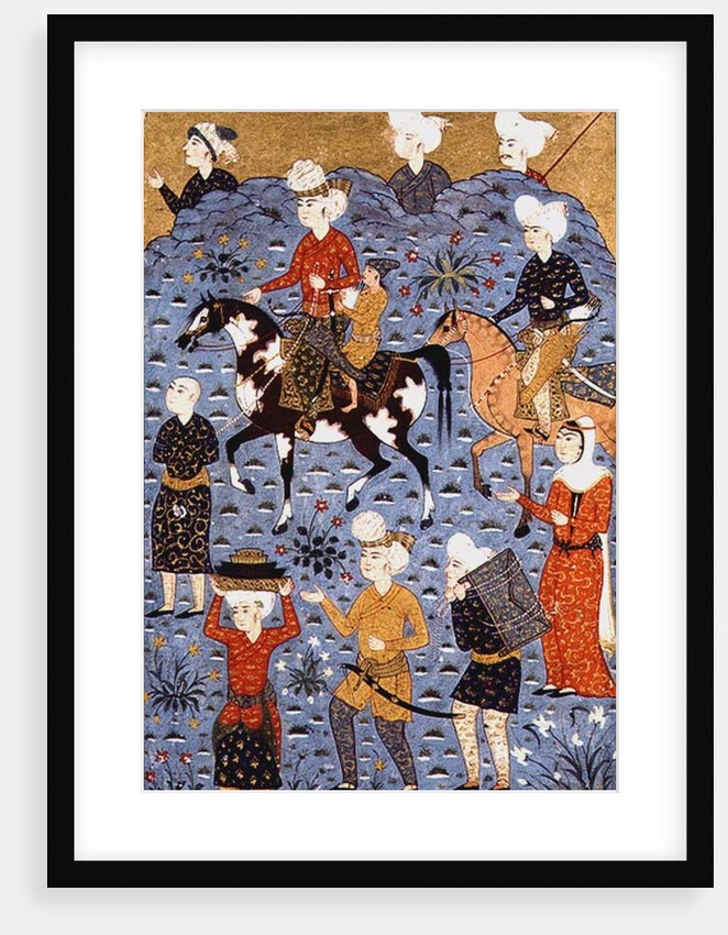 Return from the raid, Shiraz, c.1600 by Persian School