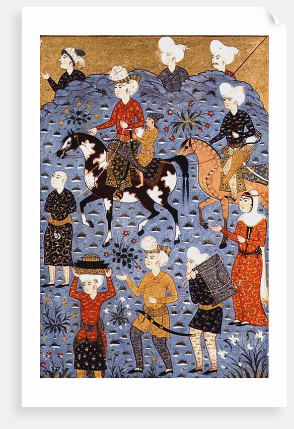 Return from the raid, Shiraz, c.1600 by Persian School