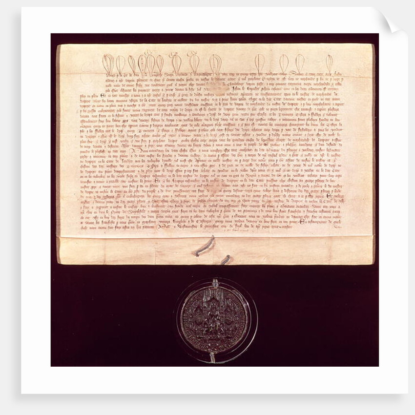 Letters of Patent granted to the Worshipful Company of Drapers, 1438-9 by English School