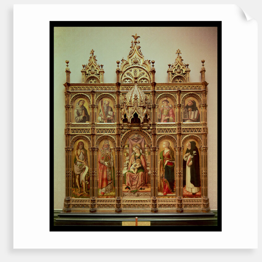 The Demidoff Altarpiece, 1476 by Carlo Crivelli