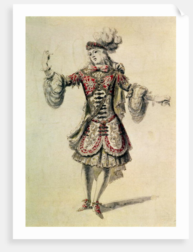 Costume design for a male dancer, c.1681 by Jean Derain