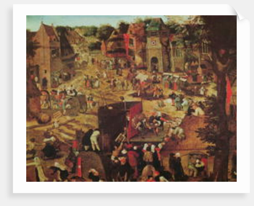 Kermesse with Theatre and Procession by Pieter the Younger Brueghel
