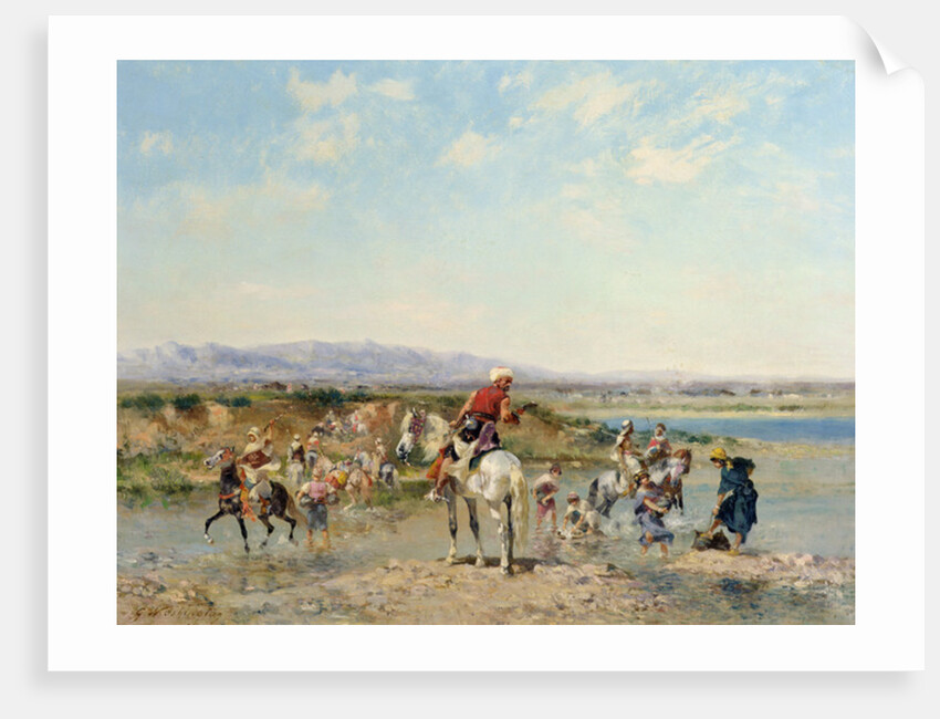 Arabs at an Oasis by Georges Washington